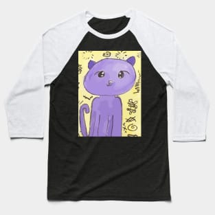 AriCorn88 Purple cat Baseball T-Shirt